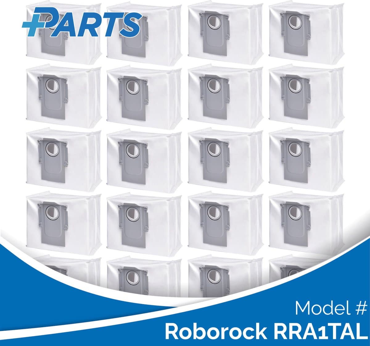 Roborock RRA1TAL Stofzakken (20 Stuks, Plus.Parts® alternatief voor 8.02.0132) — afbeelding 1