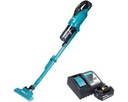 Makita DCL 286 FRT accustofzuiger 18 V 0,25 l borstelloos + 1x accu 5,0 Ah + oplader