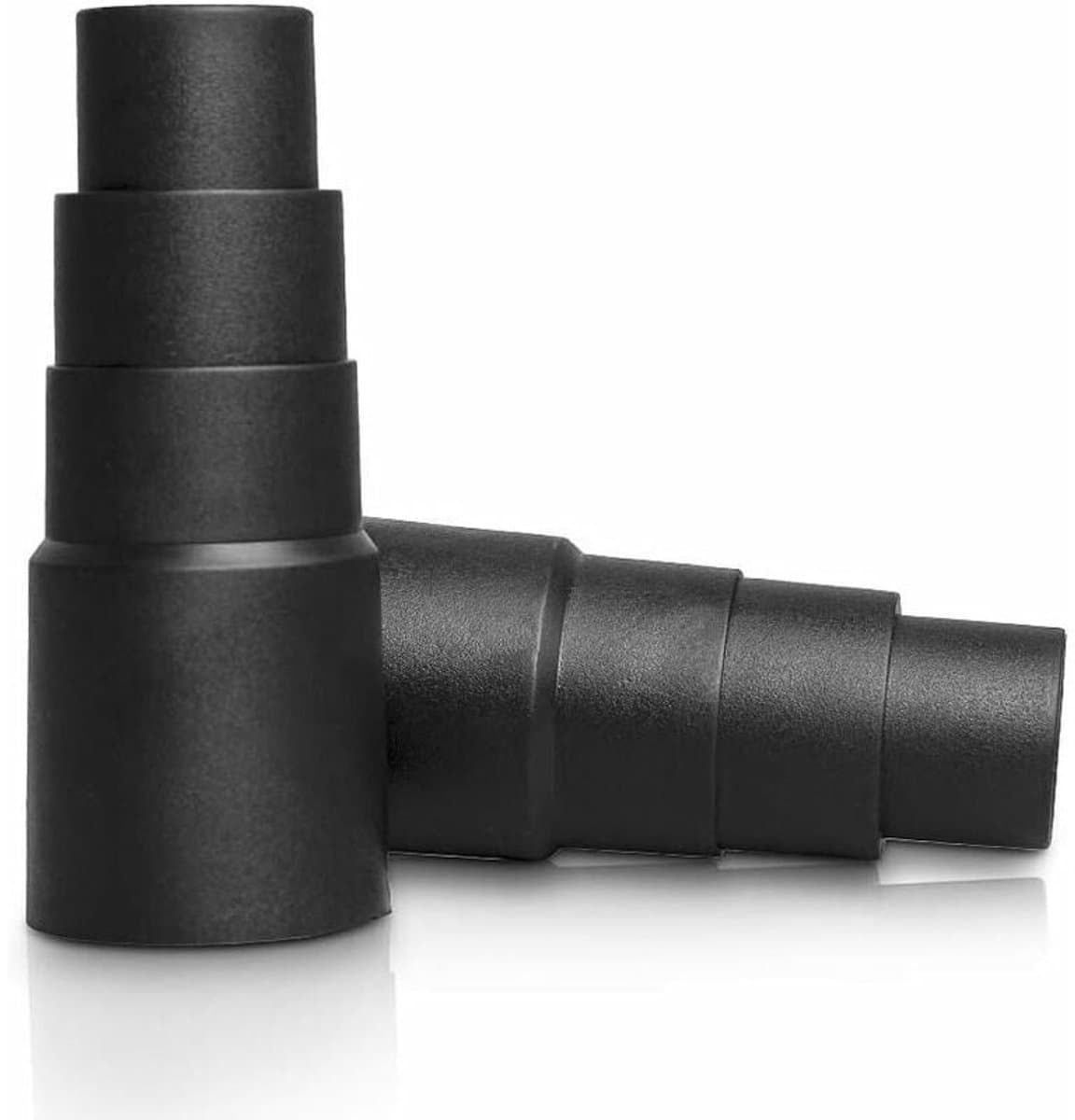 Stofzuigeradapters voor stofzuigerslang - 4 lagen - zwart - slangadapter voor stofzuiger - slangverloopstuk, geschikt voor Bosch, Makita, Kärcher en de meeste merken - 2 stuks — afbeelding 1