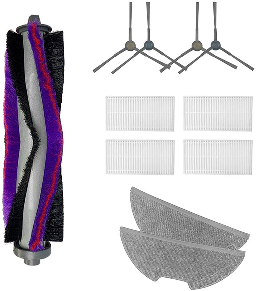 Geschikt voor Accessoires Hoofdborstels, filters, doekjes, set Geschikt voor Eureka E10S veegrobot — afbeelding 1