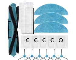 Vervangende onderdelen - geschikt voor Cecotec Conga 8290 Immortal - 7490 Immortal - Accessoireset voor Robotstofzuiger - Stofzuiger Onderdelen - stofzuigeronderdelen - stofzuigerzakken - vacuum cleaner - 17 stuks