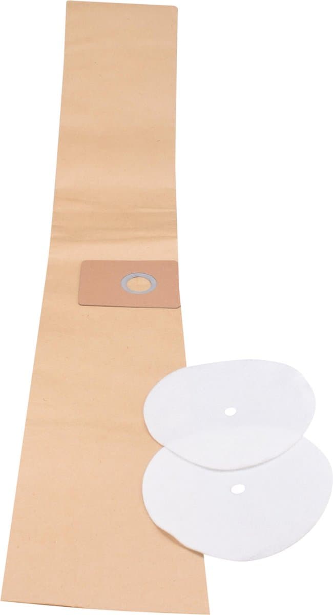 Geschikt voor KARCHER. 10 stuks. Stofzuigerzakken voor T201, T201+ESB28, + 2 Motorfilters, Papier. COVAKO Merk — afbeelding 1