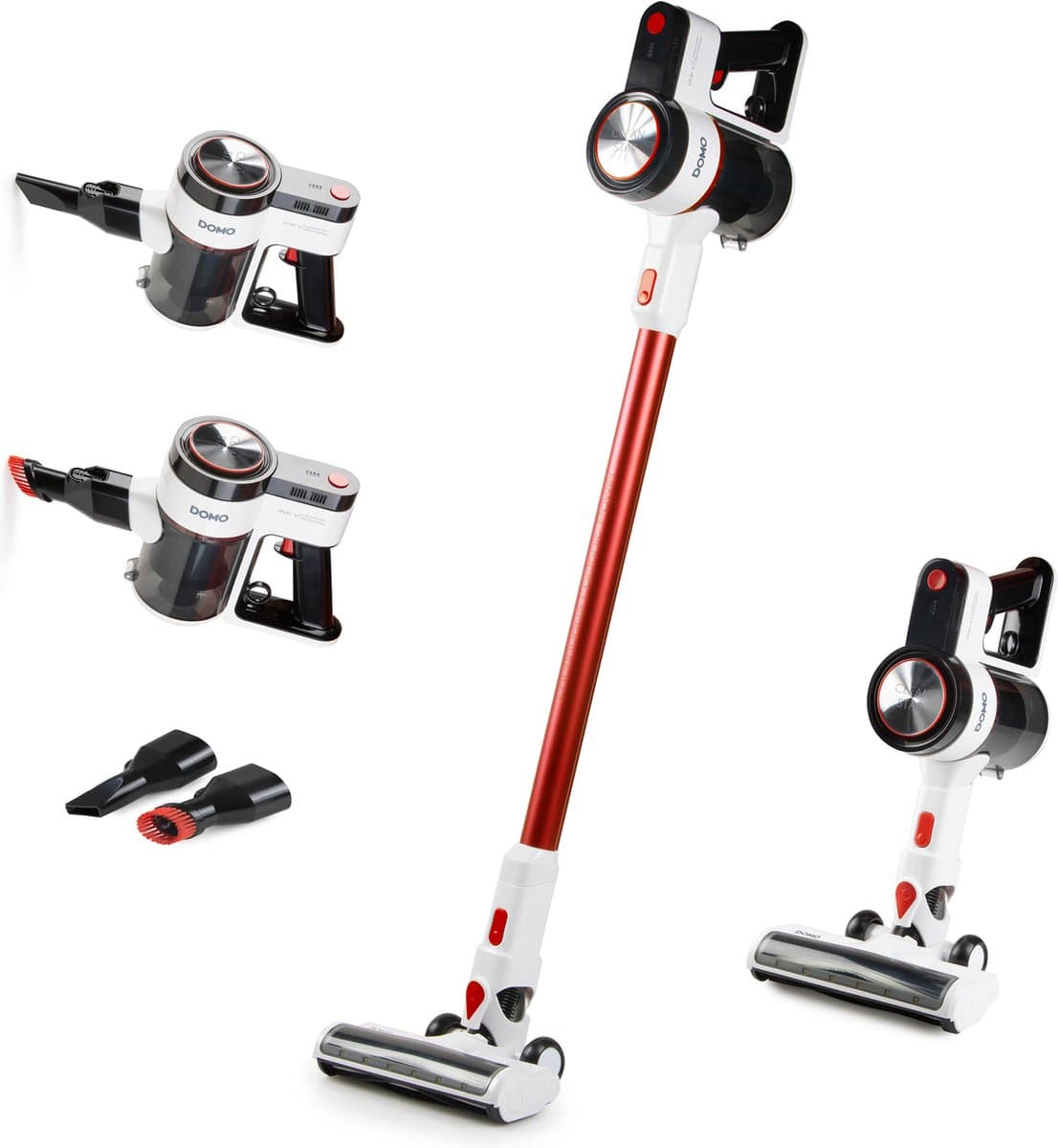 DOMO Steelstofzuiger BLDC 2-in-1 - 0,55 L – 21,6 V - 26 min — afbeelding 1