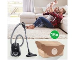 Stofzuigerzakken voor Kärcher WD2 filterzakken - 15 stuks - Papieren zakken A2004 A2054 A2099 - Vuilniszakken - MV2 WD 2.200 tot WD 2.550