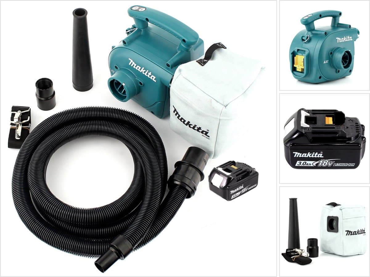 Makita DVC 350 F1 snoerloze stofzuiger 18V + 1x accu 3,0Ah - zonder lader — afbeelding 1