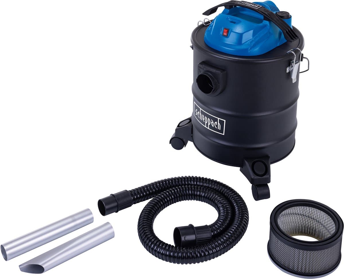 Scheppach Aszuiger AVC25 - 1300W - 3-in-1: Aszuiger, Stofzuiger & Blaasfunctie - Voor kachels, haarden en BBQ's - 25L — afbeelding 1