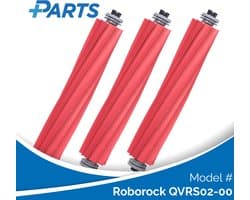 Roborock QVRS02-00 Borstels (3 Stuks, Plus.Parts® alternatief voor 8.02.0079)