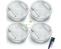 4 stuks filters vervanging voor Philips 5000 Series XV1651/01 XC5041 XC5043 XC5141 XC5142 XC5242 XC5243, XC5244 Batterij Stofzuiger - Mesh Katoen Filter