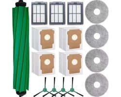 16 stuks - inclusief 1 rolborstels, 3 HEAP-borstels, 4 dweilen, 4 stofzakken, 4 zijborstels - Voor iRobot Roomba Plus 405 Combo Plus 505/507 Combo robotstofzuiger