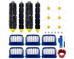 Accessoirekit Geschikt voor iRobot Roomba 600, 694, 692, 650, 660, 651: 6 zijborstels, 6 filters, 4 hoofdborstels, reserveonderdelen Geschikt voor de stofzuiger.