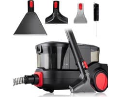 Florixa® Tapijtreiniger machine - Tapijtreiniger - Tapijtreiniger apparaat - Zwart/Rood- 52cm x 28cm x 29cm