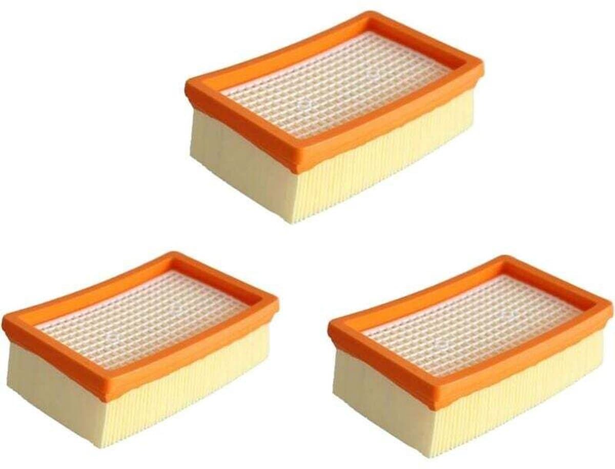 3-pack premium filtervervangingsonderdelen voor Karcher WD4 - WD5 - WD6 - MV4 - MV5 - MV6 accessoires voor nat- en droogzuigers 2.863-005.0 Plat geplooid filter — afbeelding 1