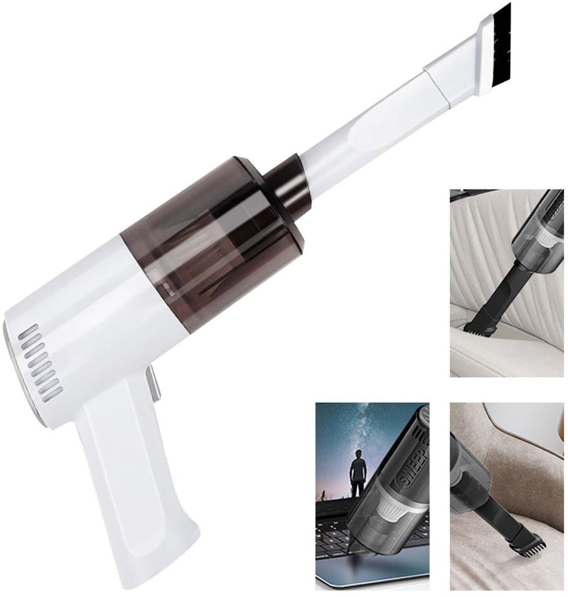 Handstofzuiger, 120W draadloze handstofzuiger, 9000P, stofzuiger met 1500mAh accu, tafelstofzuiger, draadloze stofzuiger, handstofzuiger geschikt voor auto's, huizen en keukens. — afbeelding 1
