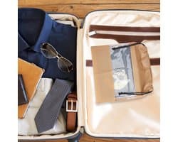 Opbergzakken Vliesstof - Stofzakken Trekkoord - Kleding Beschermen - Ademend Stofdicht - 3 Maten - Kaki