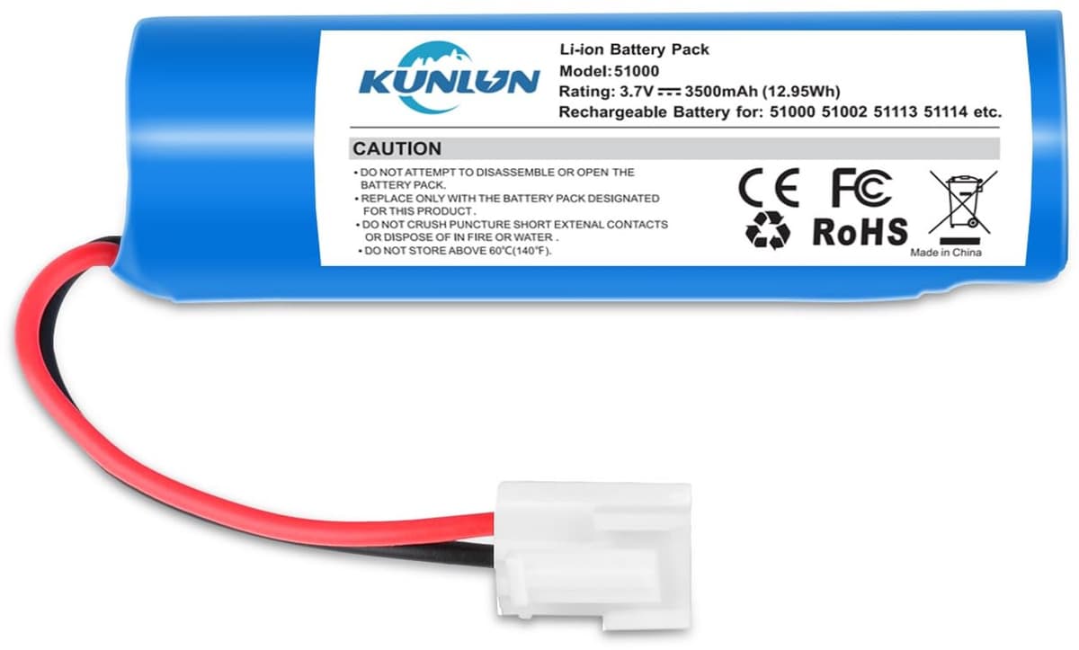 Stofzuigeraccu - 3,7 V - 3500 mAh - Li-Ion — afbeelding 1