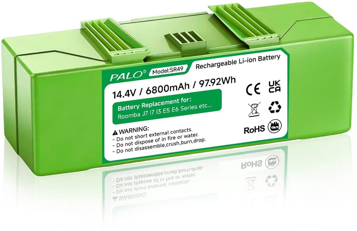 Stofzuigeraccu - 6800 mAh - 14,4 V - voor iRobot Roomba — afbeelding 1