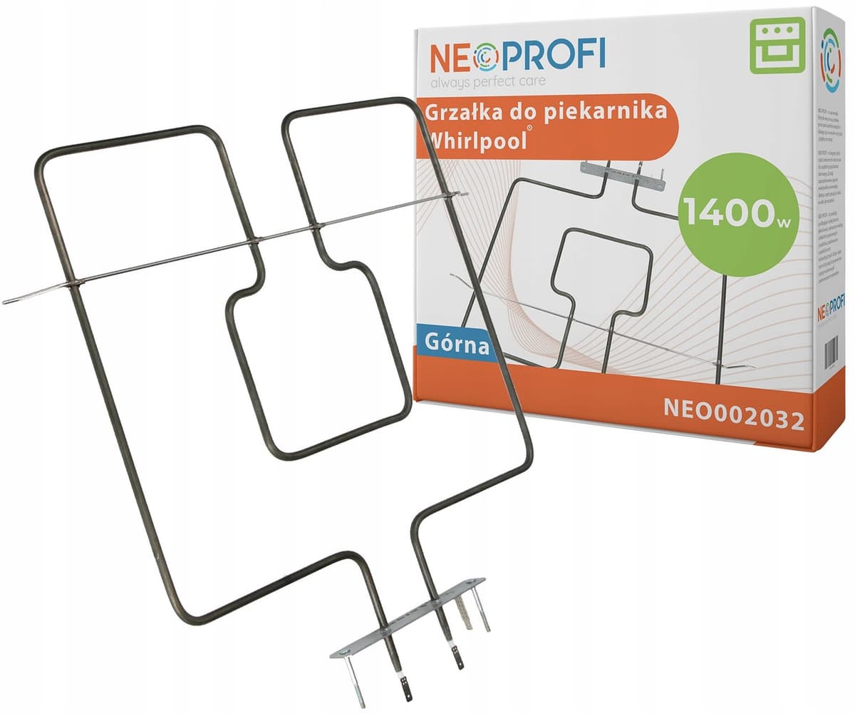 Bovenste Ovenverwarming 1400W voor Whirlpool AKP458NB, AKP274IX, AKP446IX3 — afbeelding 1