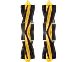 Solidchoice - 2 Stuks Vervangende Rolborstels voor Robotstofzuiger