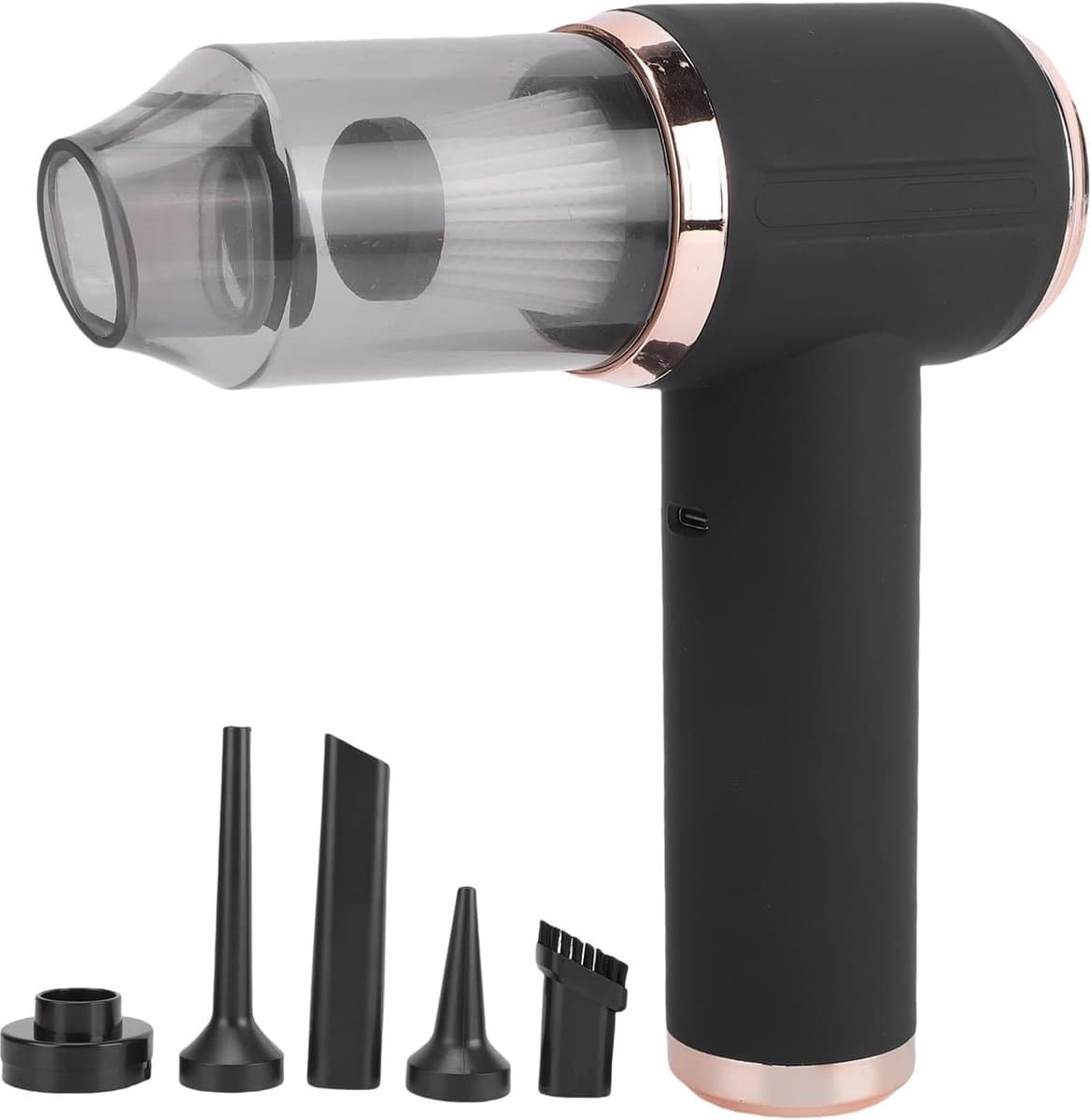 SnelShoppen - Handheld Stofzuiger 4 in 1 Draadloos 45000 PA Draagbare Auto Luchtblazer Type C Opladen Wasbare Filter Voor Thuis Kantoor Huisdieren — afbeelding 1