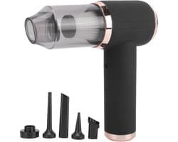 SnelShoppen - Handheld Stofzuiger 4 in 1 Draadloos 45000 PA Draagbare Auto Luchtblazer Type C Opladen Wasbare Filter Voor Thuis Kantoor Huisdieren