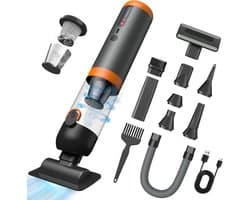 SnelShoppen - Autostaubsauger Akku 4-in-1 Handstaubsauger Kabellos 20000Pa Mini Staubsauger met 2 Saugmodi, Oplaadbaar en Draagbaar voor Auto, PC, Sof