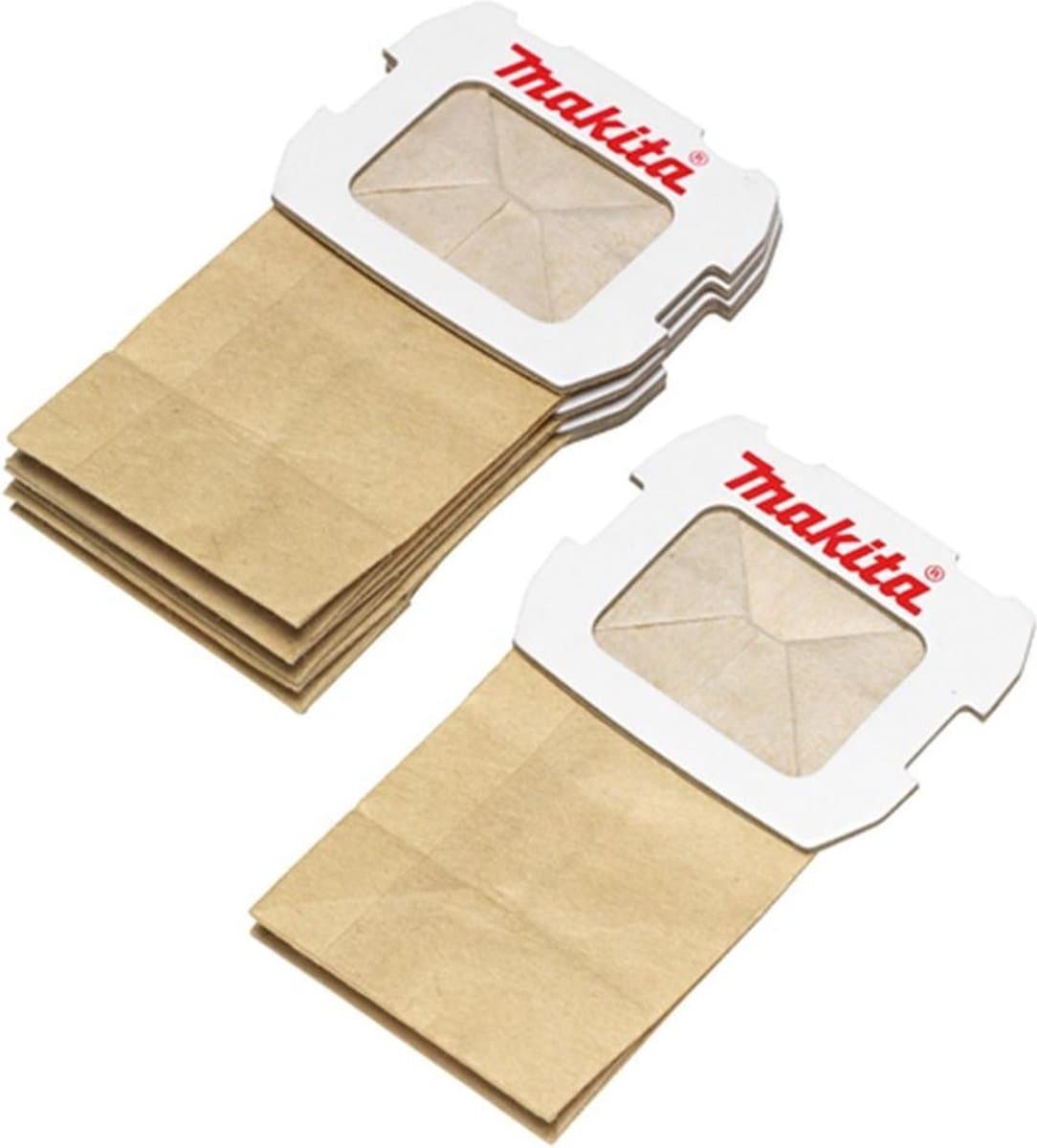 Makita papieren stofzak 5 st. ( 194746-9 ) voor vlakschuurmachine BO 5031 / BO 5041 / DBO 180 en vlakschuurmachine BO 3711 / BO 4555 / BO 4565 — afbeelding 1