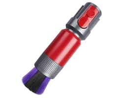 Geschikt voor Dyson stofzuigers V7, 8, 10, 11, 12 en 15: plat mondstuk, matrasborstel, ronde borstel en zachte borstel.