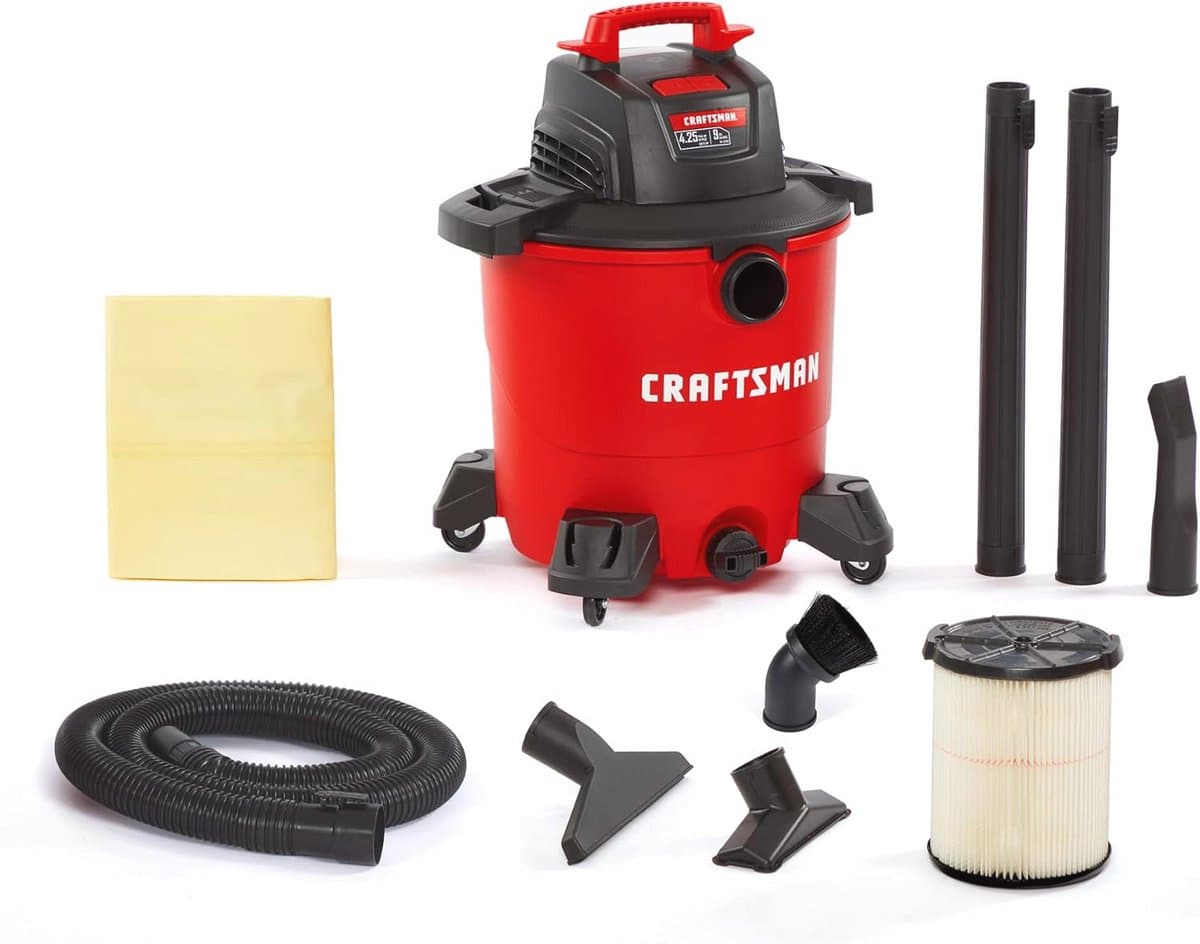 Draagbare multifunctionele stofzuiger met borstel voor stof en accessoires — afbeelding 1