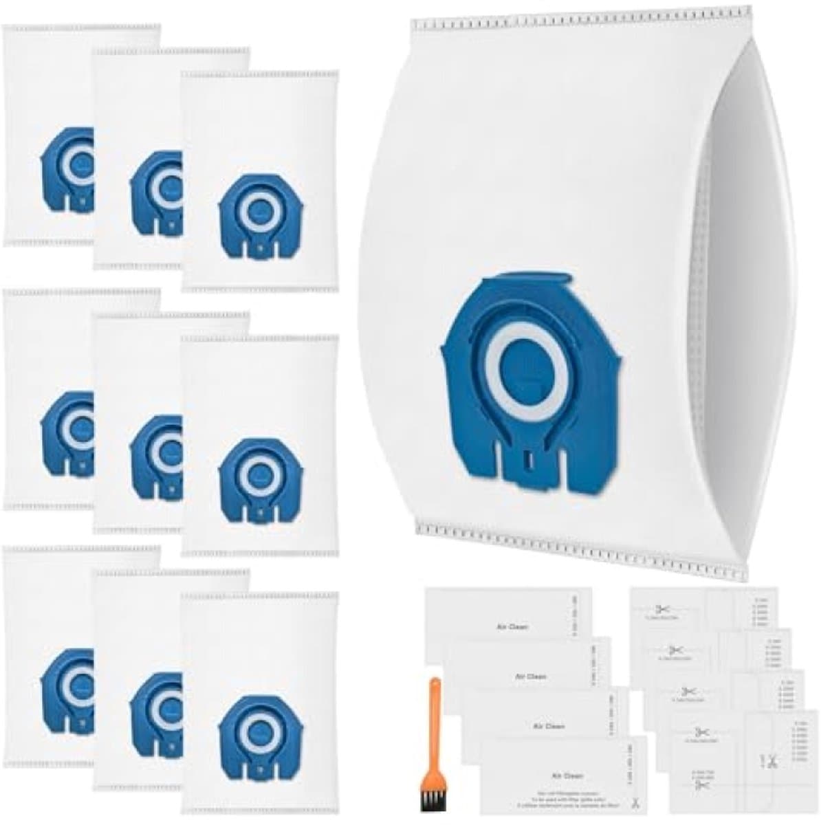 10 Stofzuigerzakken GN voor Miele Complete C3/C2, Classic C1, S2, S5, S8, S400 Serie - Incl. 4 Motor- en 4 Uitlaatfilters - PromoHome — afbeelding 1