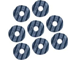8 stuks vervangende dweildoek voor Eufy X10 PRO en X10 Omni robotstofzuiger - herbruikbaar - wasbaar - 12.7*12.7 cm