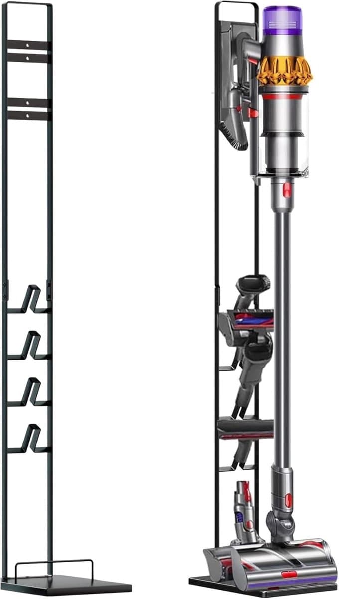 Houder geschikt voor Dyson stofzuigers. geschikt vooralen opbergstandaard compatibel geschikt voor Dyson V6/V7/V8/V10/V11/DC58/DC59/DC62/DC74. Vloerstandaard, boren niet nodig. — afbeelding 1
