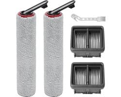 Vervangingsonderdelenset geschikt voor Dreame H15 Pro / H15 Mix / H12 Pro FlexReach / H15 Pro FoamWash / H15S / H12 Pro FlexLite nat- en droogstofzuigers, inclusief 2 rolborstels + 2 filters + 1 reinigingsborstel.