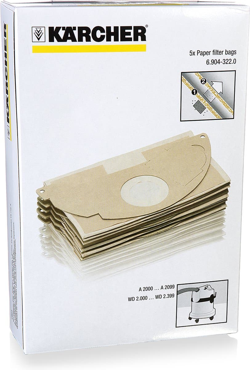 Stofzakken WD 2 / WD 2.200 / A 20xx (5 st) — afbeelding 1