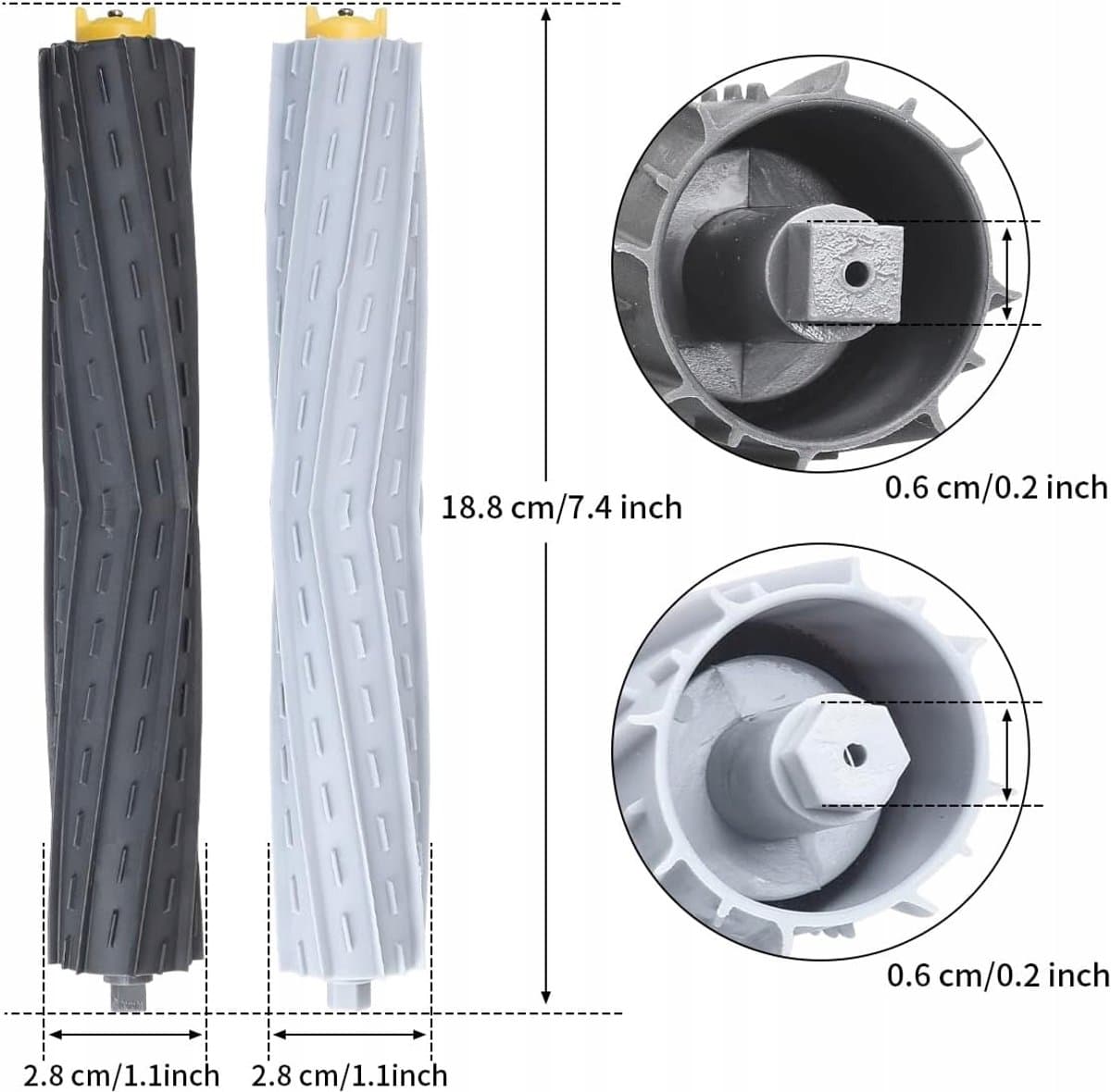 AreoSe - Rolborstelset voor iRobot Roomba 800 900 - 2 stuks — afbeelding 1