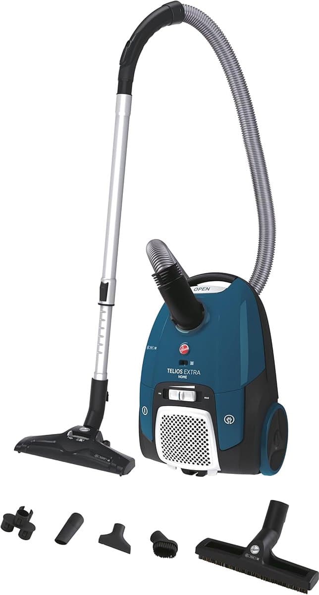 Stofzuiger met zak - Cilinder stofzuiger - Krachtig schoonmaken - Stil 69 dB - 35L XL tank - Blauw — afbeelding 1