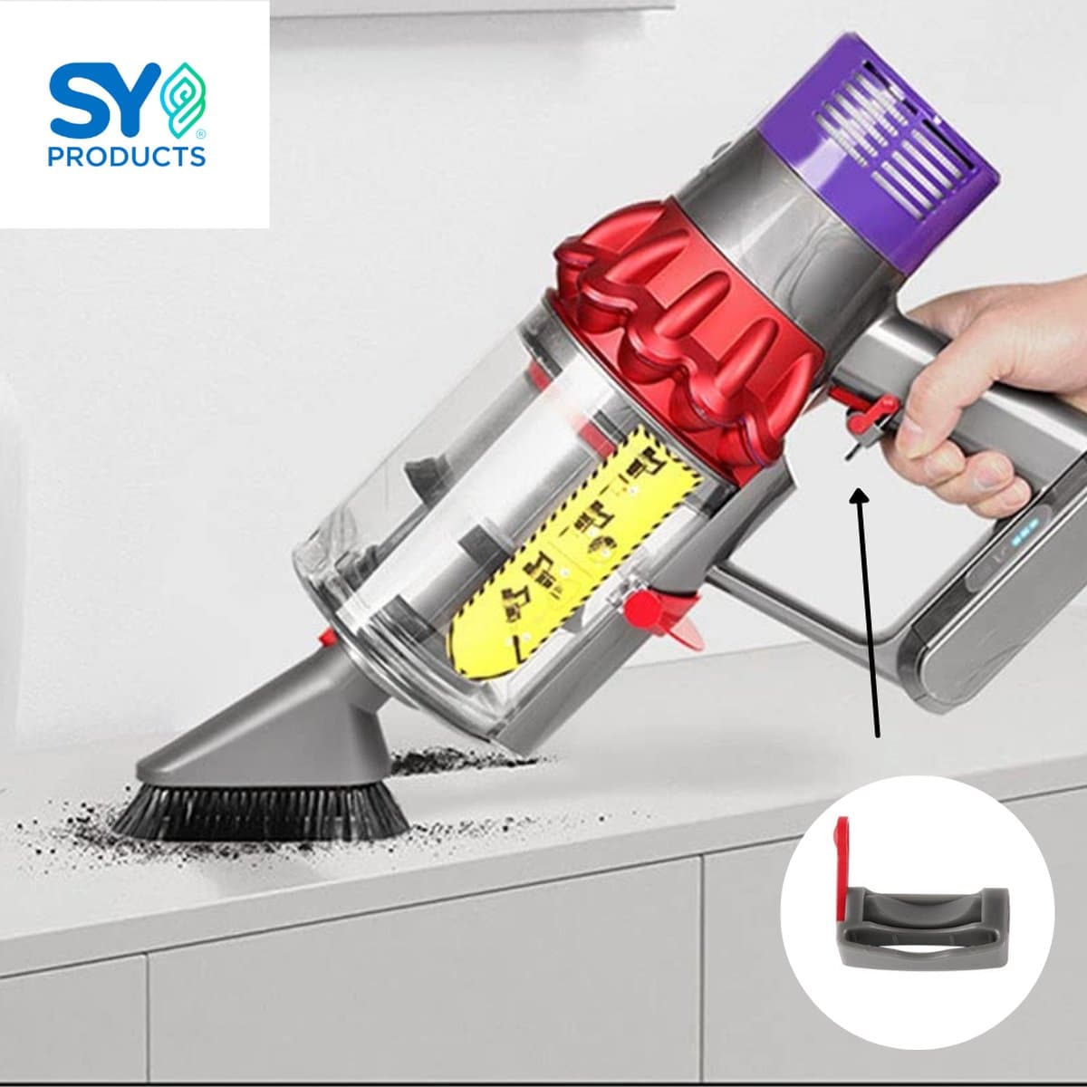 Universele Trigger Lock Schakelaar – Vergrendeling – Dyson Accessoires – Dyson Onderdelen – Geschikt voor Dyson Stofzuiger — afbeelding 1
