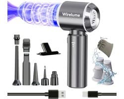 Draadloze Handstofzuiger Auto – 22000Pa Krachtige Zuigkracht – Accu Oplaadbaar – Compact & Lichtgewicht – Mini Stofzuiger met Blaasfunctie