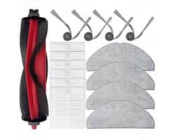 15 stuks Reserve Accessoires Compatibel met Roborock Q7 M5/M5+, Q7 L5/L5+ Robotstofzuiger - 1 Hoofdborstel, 6 Filters, 4 Zijborstels, 4 Dweildoeken