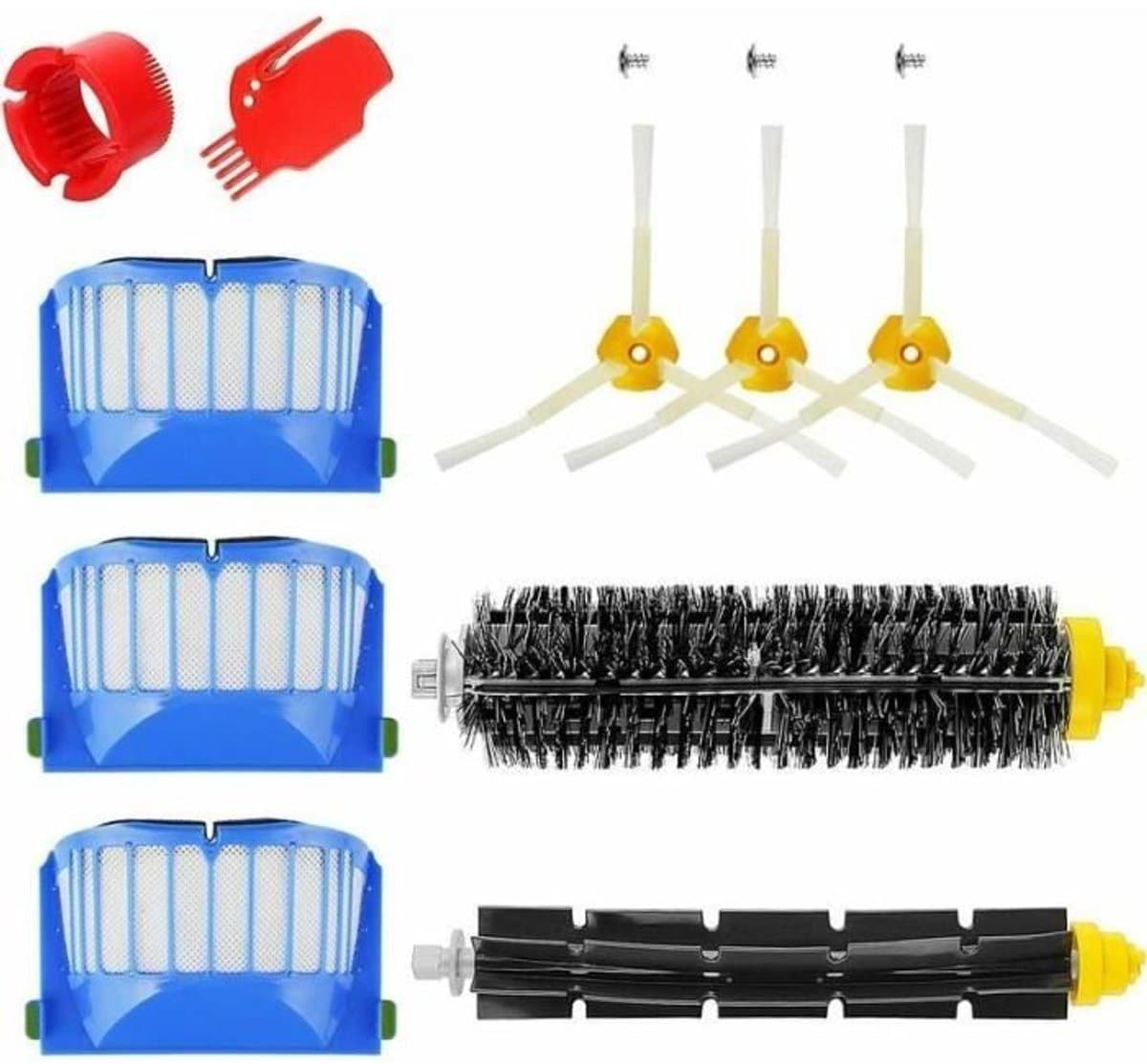 Accessoirekits Geschikt voor de iRobot Roomba 600, 671, 692, 694, 697, 698, 650, 651, 660 en 690 series, inclusief borstels, filterrollen en onderdelen. — afbeelding 1