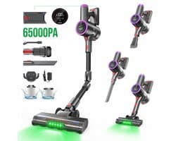 Prasky P1MAX - Steelstofzuiger Draadloos - 65000Pa - 50 Minuten - Afneembare Batterij - Geluidsniveau 70 dB