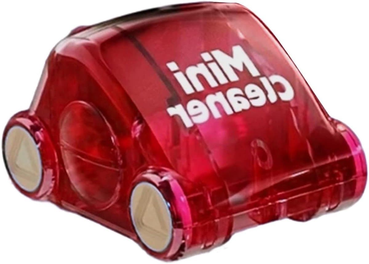 Mini Stofzuiger - Bureau Reiniger - Snel Kruimels Verwijderen - Stil En Compact - 8x8x6 cm - Rood — afbeelding 1