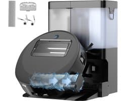 Lefant L12 PRO Robot Stofzuiger en Dweil - 20000Pa Sterke Zuigkracht - Zelfreinigende Uitschuifbare Rollermop met Automatisch Drogen - LiDAR Navigatie & Obstakelvermijding - 1L Stofbak, 5 GHz WiFi - Zwart