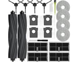 Dreame L40 Ultra | X40 Ultra Complete Hoofdborstels*2-Stofzakken*4-Filters*4-dweilpads*4-Zijborstels*4-Langwerpige schoonmaakborstel*1--Kleine schroevendraaier*1-Vierkante schoonmaakborstel*1