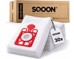 SQOON® Stofzuigerzakken Geschikt voor Numatic Henry HVR160 / Hetty HET160 - Vervangt Model 604011 - High Filtration voor Optimale Stofopname - 30 stuks