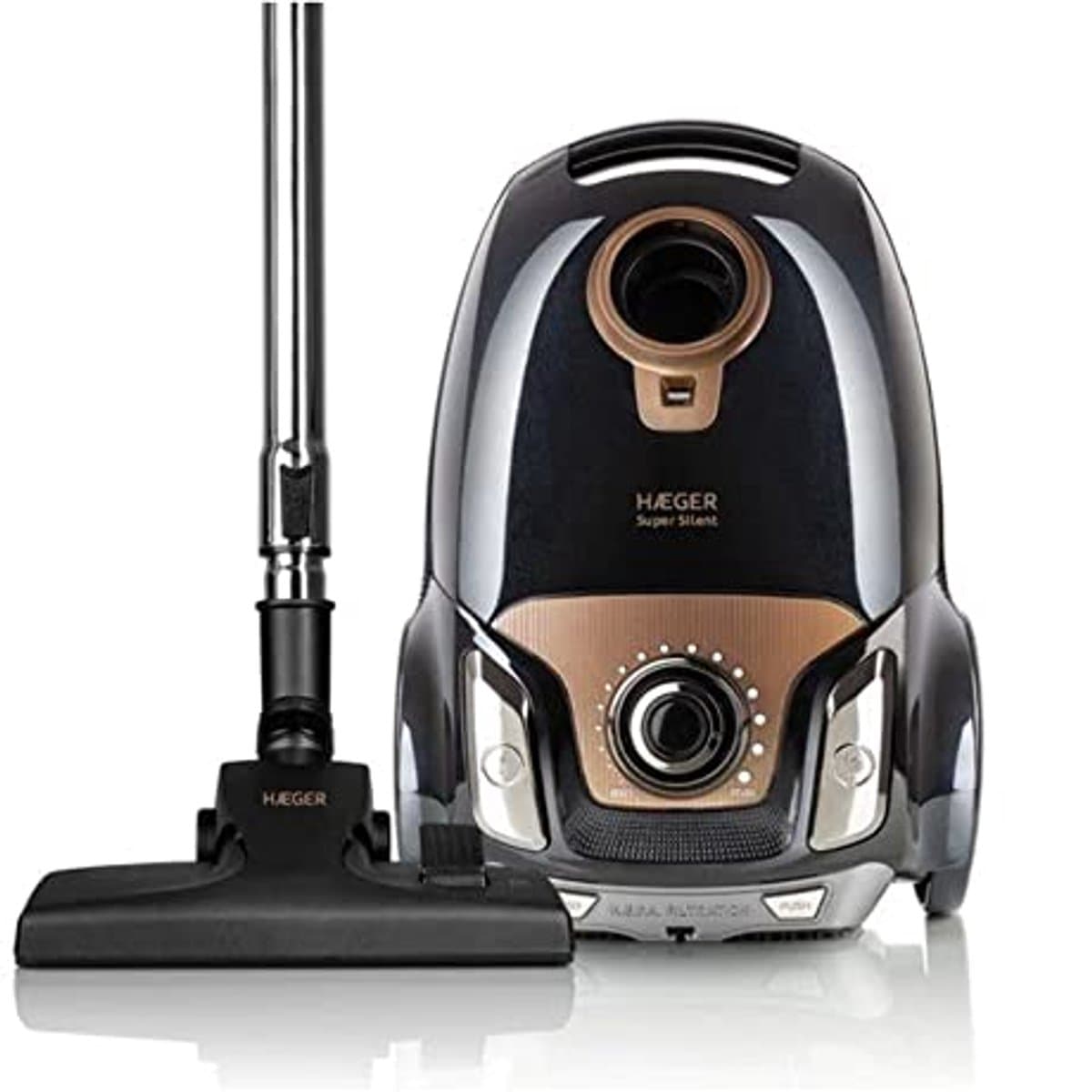 Stofzuiger 750W met 4 liter capaciteit - Zwart en Stil — afbeelding 1