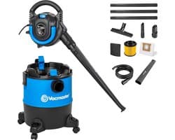 Vacmaster Nat- En Droog Stofzuiger - 23 Liter - 1200 Watt - Multifunctionele Stofzuiger Voor Thuis, Garage, Auto En Werkplaats - 2-in-1 Ook Te Gebruiken Als Bladblazer - Met Blaasfunctie - Bouwstofzuiger - Waterzuiger - VQ1220PFC-03