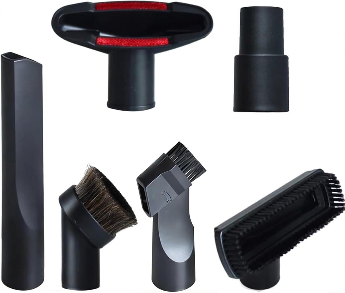 6-delige accessoireset - Geschikt voor Henry-Hetty & Numatic stofzuigeraccessoires met kierenzuigmond, meubelmondstuk, miniborstel, ronde borstel en adapter voor bank en auto — afbeelding 1