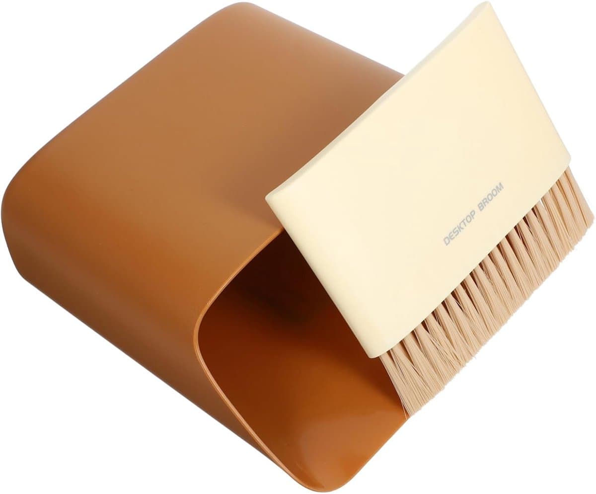 Mini Stoffer Set - Reinigingsgereedschap - Bureau Schoonmaken - Compact Ontwerp - 17 x 165 cm - Oranje — afbeelding 1
