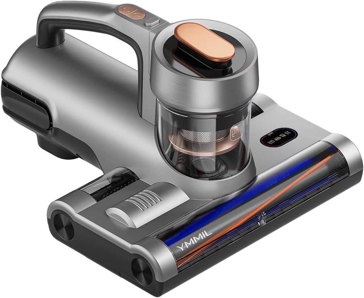 Handstofzuiger - Mijtenstofzuiger - Hygiënisch Huis - Dubbele Rol UV Sterilisatie - 600 Watt - Grijs — afbeelding 1