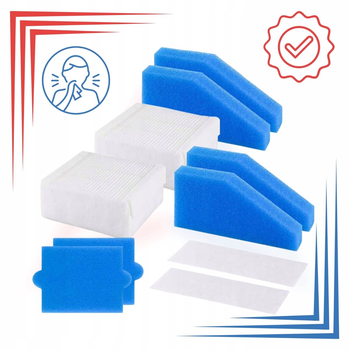 AreoSe - HEPA-filter voor THOMAS AQUA + PET & FAMILY - 10 stuks — afbeelding 1